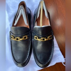 Coach black loafers